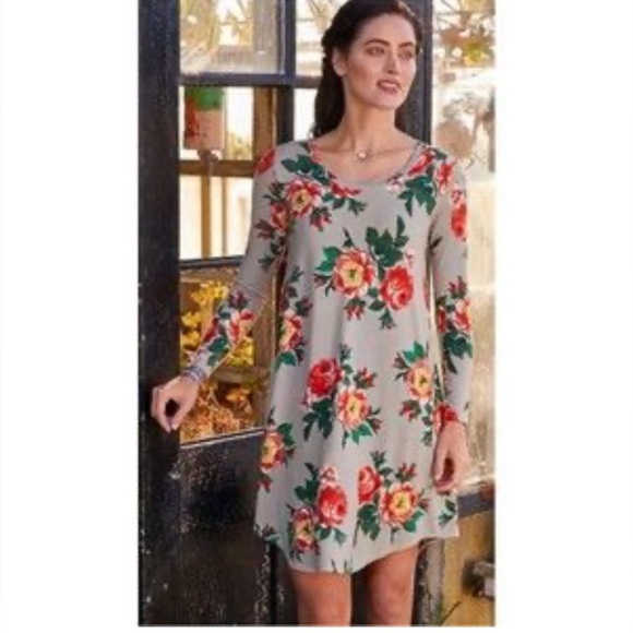 Women’s Matilda Jane Long Sleeve Floral Say I'm A Dreamer Dress Size Medium EUC - Picture 1 of 6